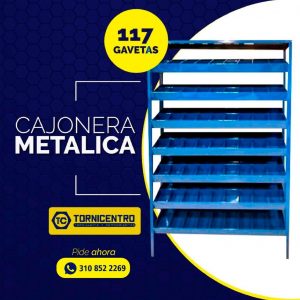 CAJONERA METALICA TORNILLERO 117 GAVETAS