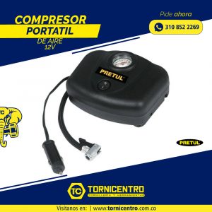 COMPRESOR PORTATIL DE AIRE 12V