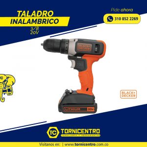 TALADRO INALAMBRICO 3/8 20V – BLACK & DECKER