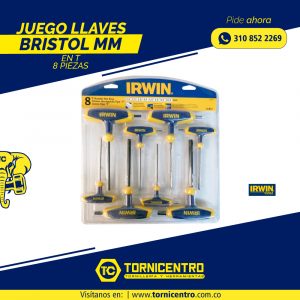 JUEGO LLAVES BRISTOL MM EN T X 8 PIEZAS – IRWIN