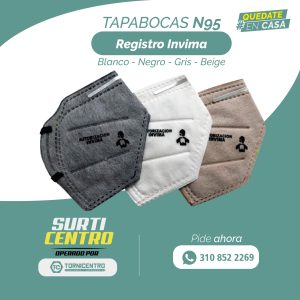 TAPABOCA N95 Termosellado 3 Capas