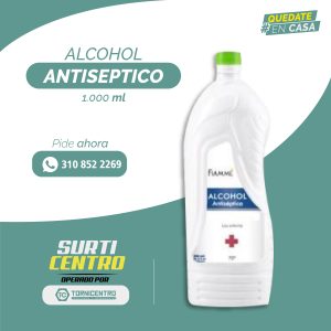 ALCOHOL ANTISEPTICO 70% 1.000 ml (1 lt)