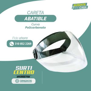 CARETA POLICARBONATO ABATIBLE CURVA