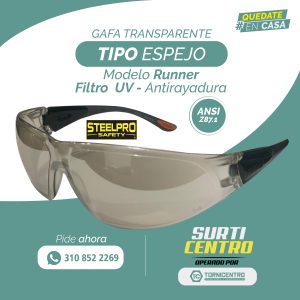 GAFA LENTE TRANSPARENTE ESPEJO